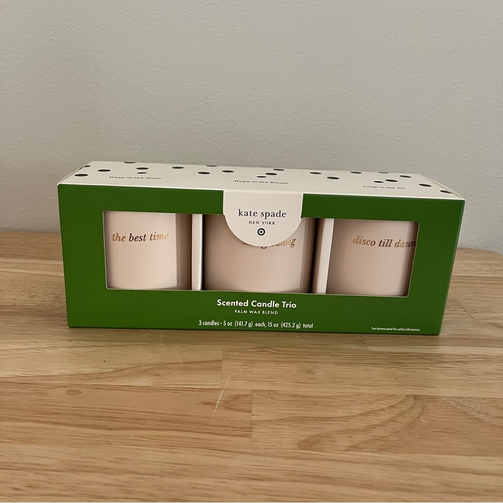 NWT Kate Spade New York Target Exclusive 3 Count Ceramic Jar Candle Set - Picture 3 of 15
